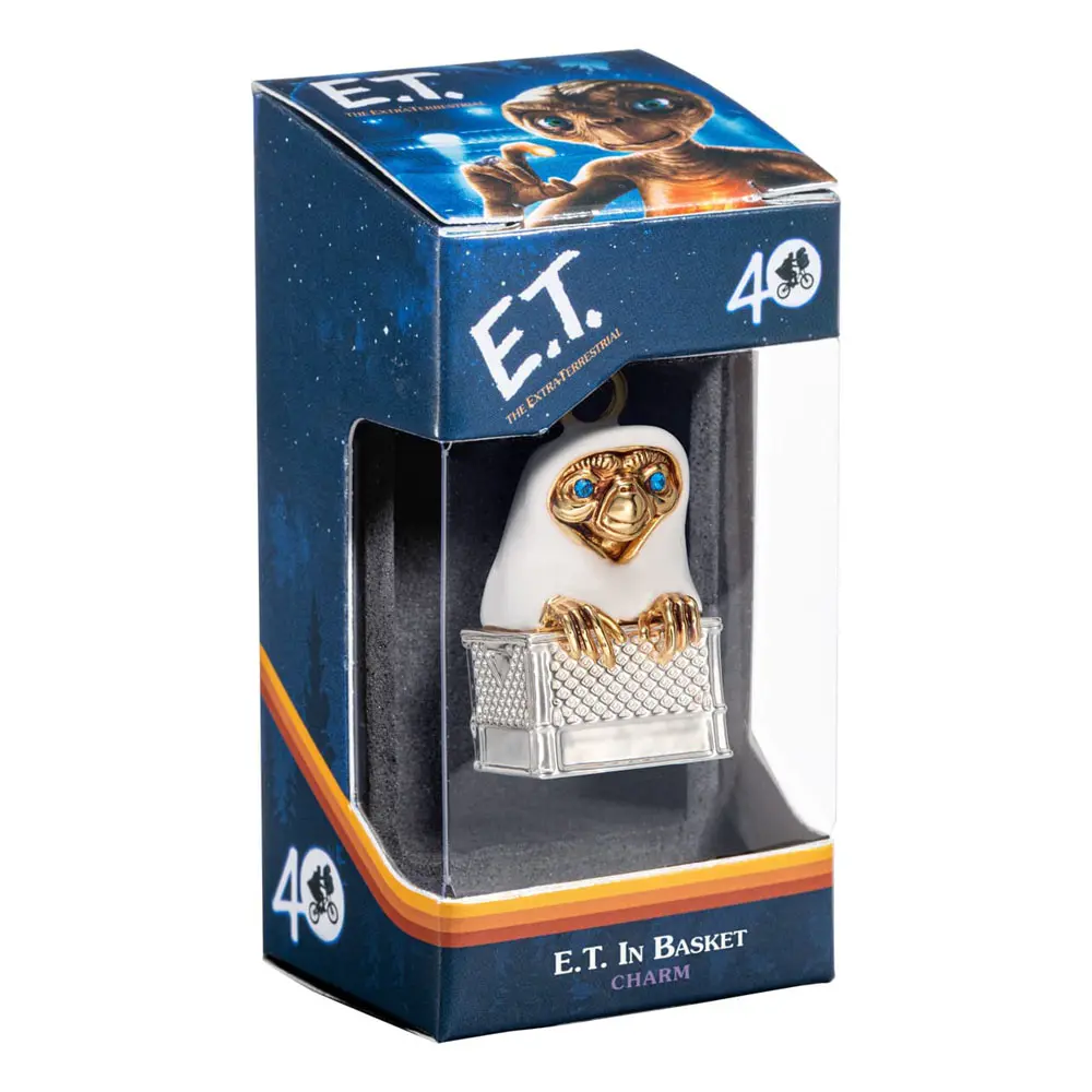 E.T. the Extra-Terrestrial Bracelet Charm Lumos E.T. In the Basket (gold & silver plated) termékfotó