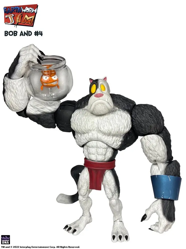 Earthworm Jim Action Figure Wave 1: Bob the Killer Goldfish & #4 15 cm termékfotó