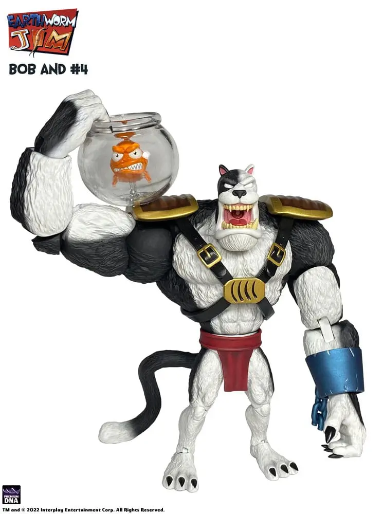 Earthworm Jim Action Figure Wave 1: Bob the Killer Goldfish & #4 15 cm termékfotó