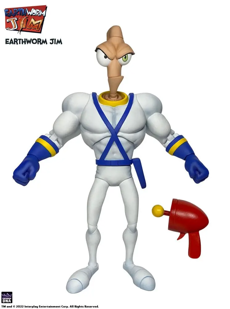 Earthworm Jim Action Figure Wave 1: Earthworm Jim &amp; Snot 15 cm product photo