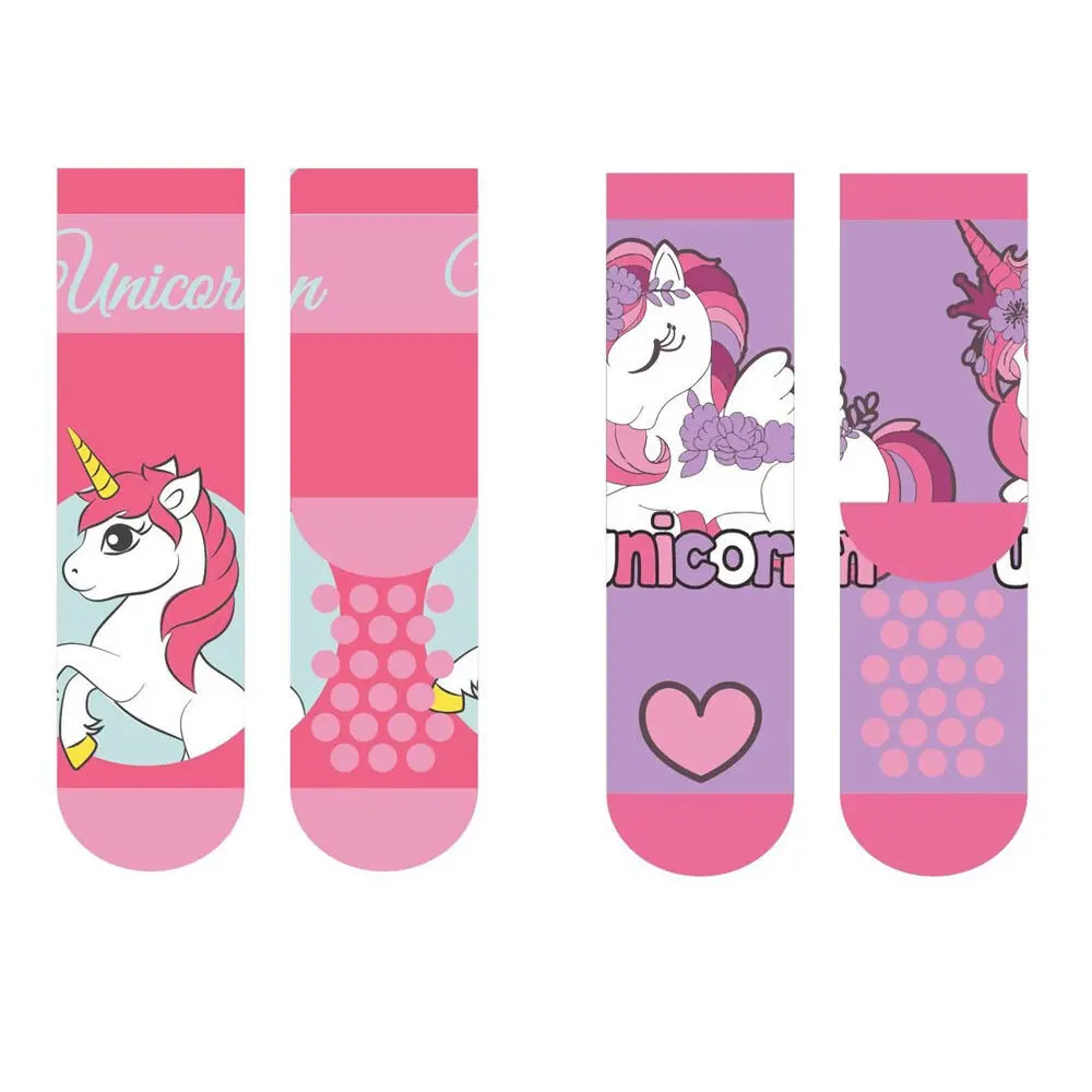 Unicorn pack 2 kids anti-slip socks product photo