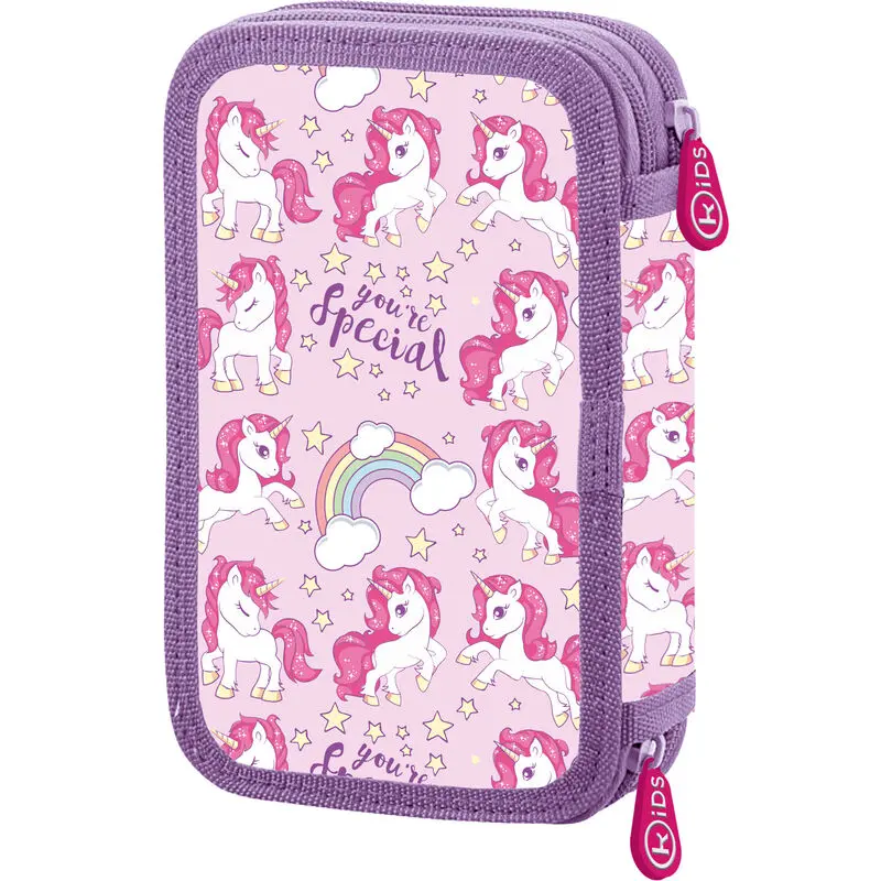 Unicorn double pencil case product photo