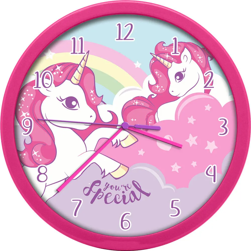 Unicorn wall clock product photo