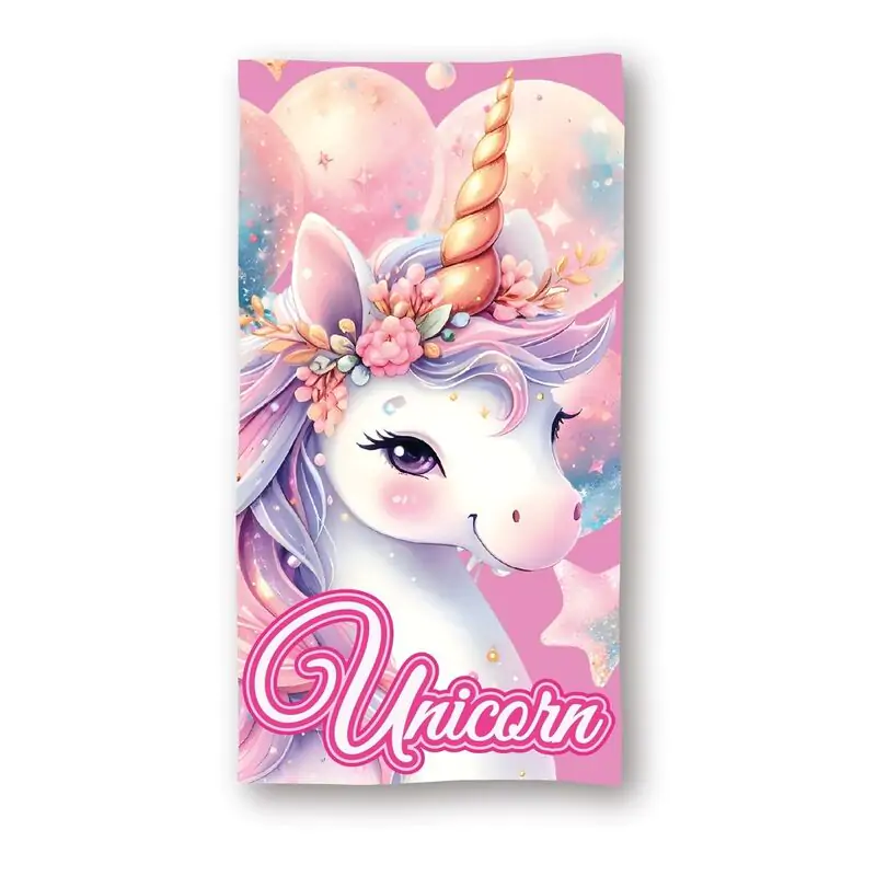Unicorn microfibre beach towel product photo