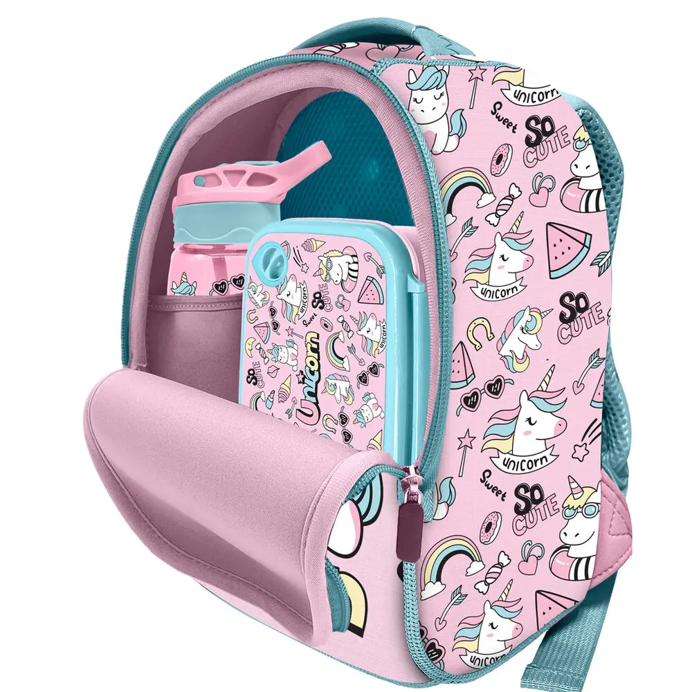 Unicorns Backpack + purse neoprene backpack 26cm product photo