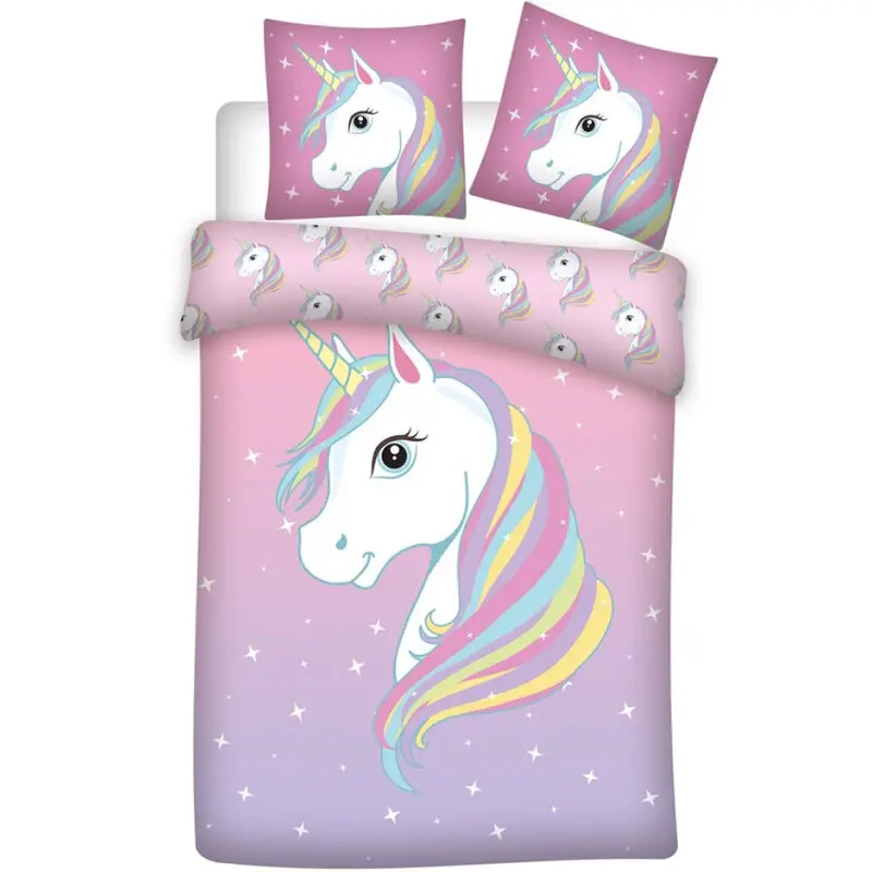 Unicorn cotton duvet cover bed 90cm product photo