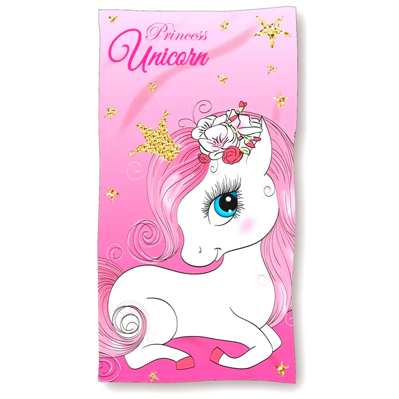 Unicorn cotton beach towel product photo