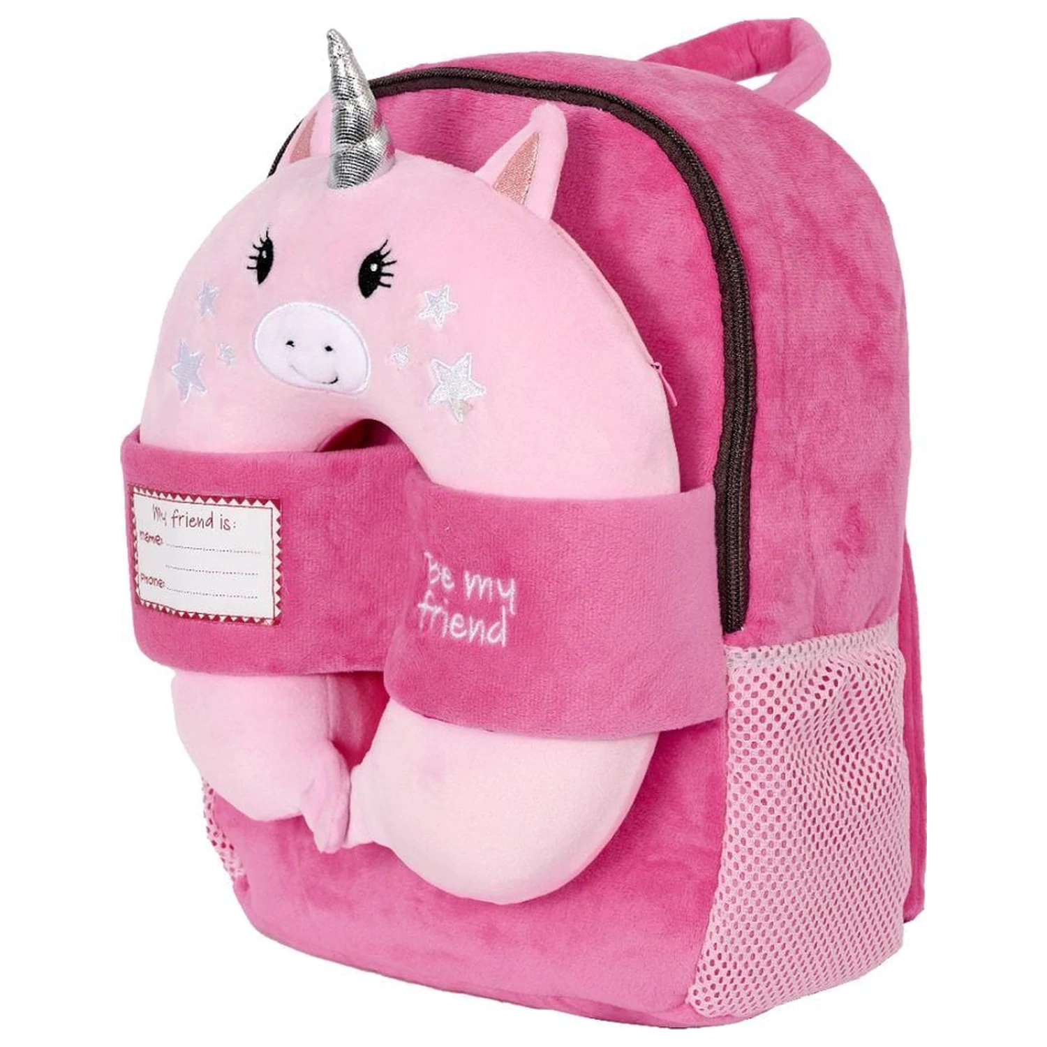 Unicorn plush + backpack 27cm product photo