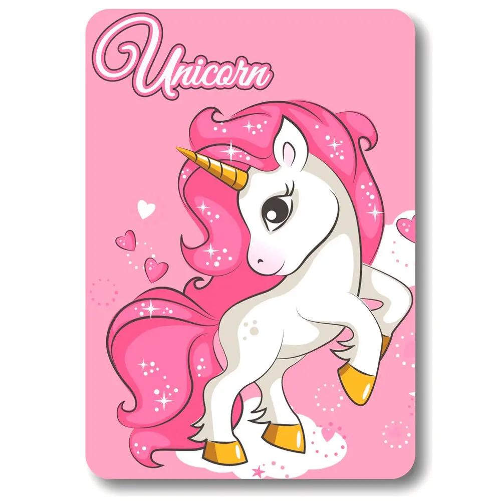 Unicorn polar blanket product photo