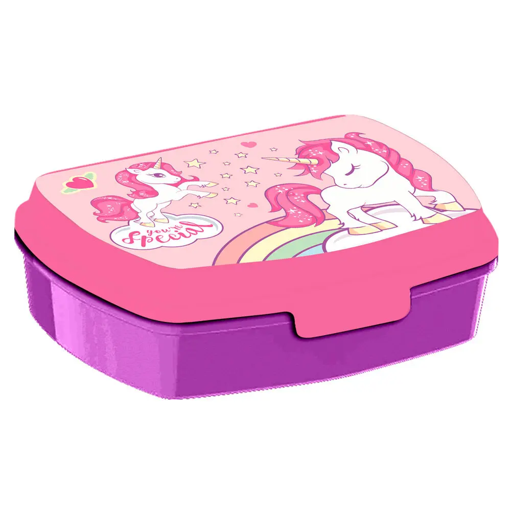 Unicorn Lunch box + aluminium bottle set 500ml product photo