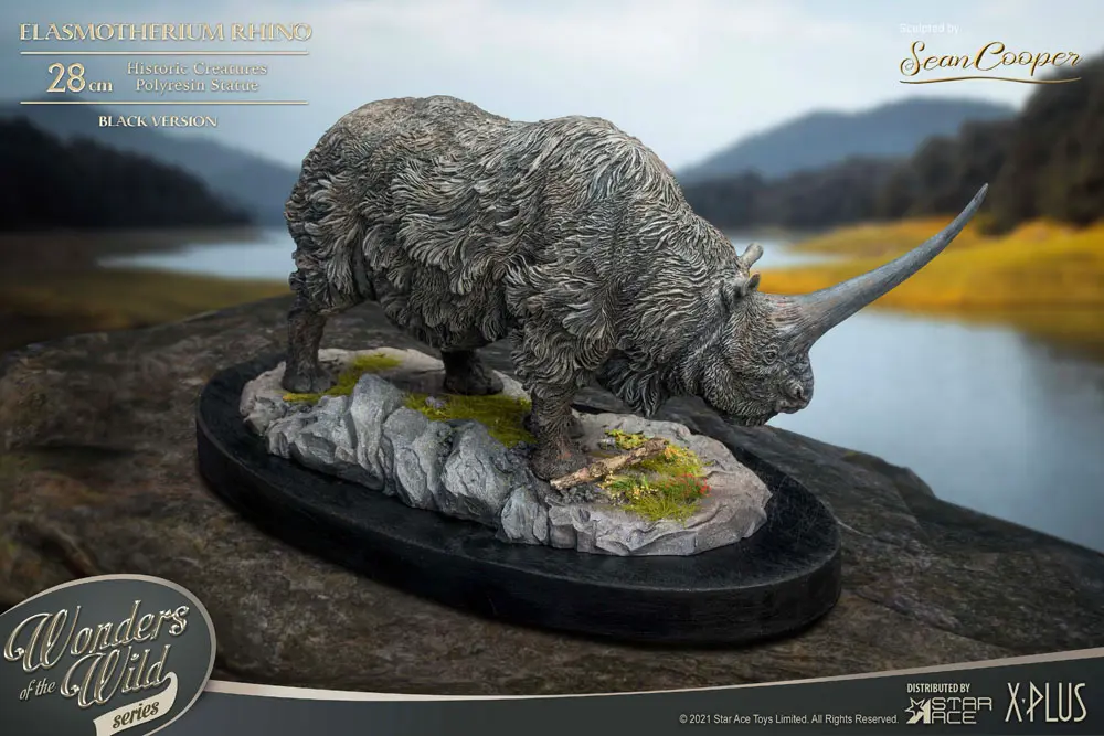 Elasmotherium Statue Rhino (Black) 28 cm product photo