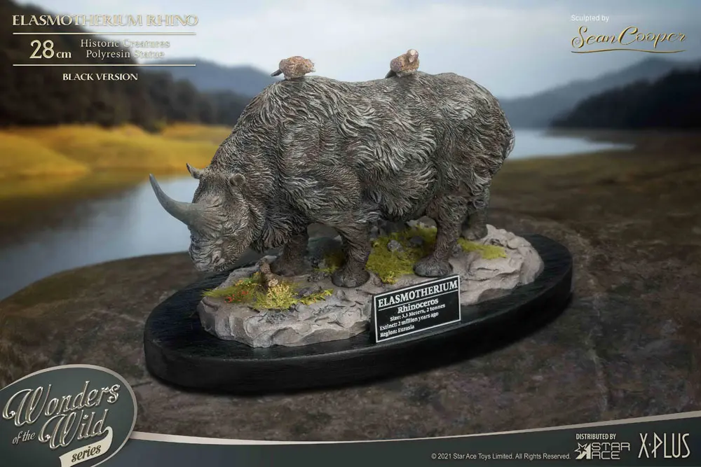 Elasmotherium Statue Rhino (Black) 28 cm product photo