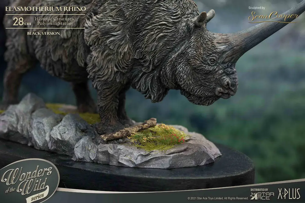 Elasmotherium Statue Rhino (Black) 28 cm product photo