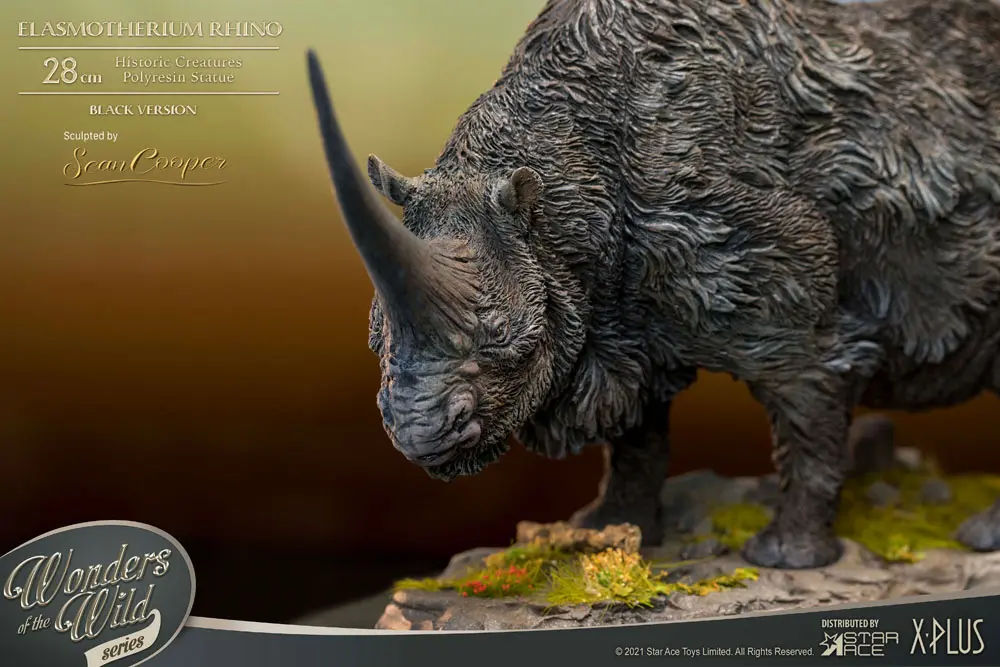 Elasmotherium Statue Rhino (Black) 28 cm product photo