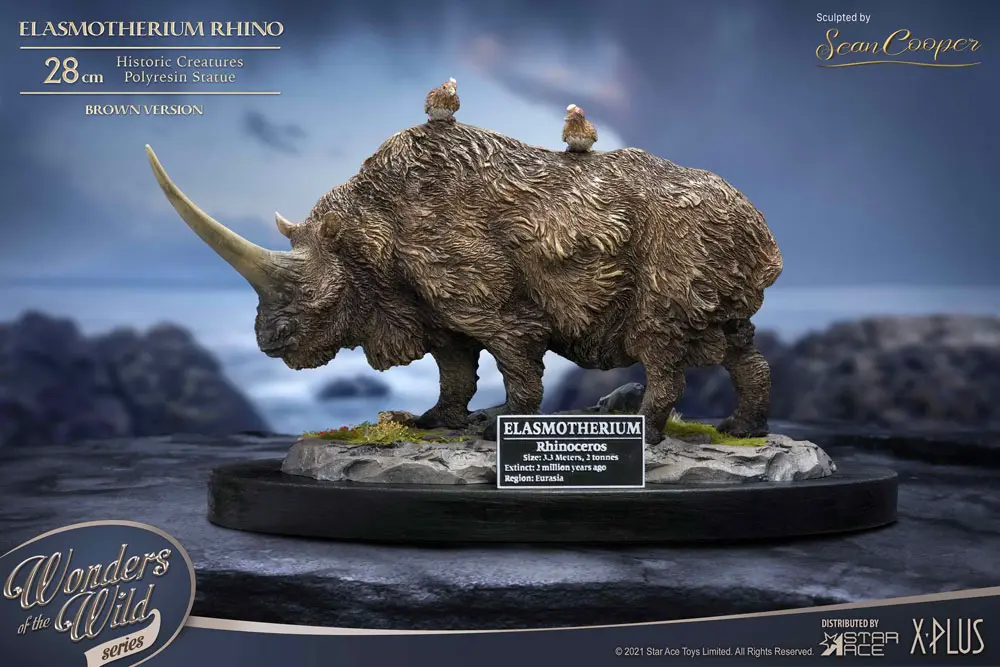 Elasmotherium Statue Rhino (Brown) 28 cm product photo