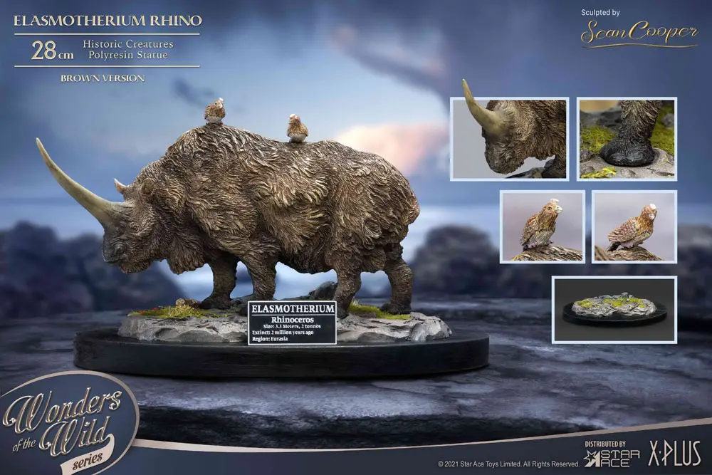 Elasmotherium Statue Rhino (Brown) 28 cm product photo