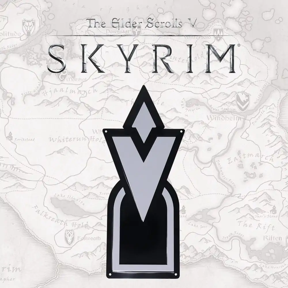 Elder Scrolls Skyrim Tin Sign Skyrim Quest Marker product photo