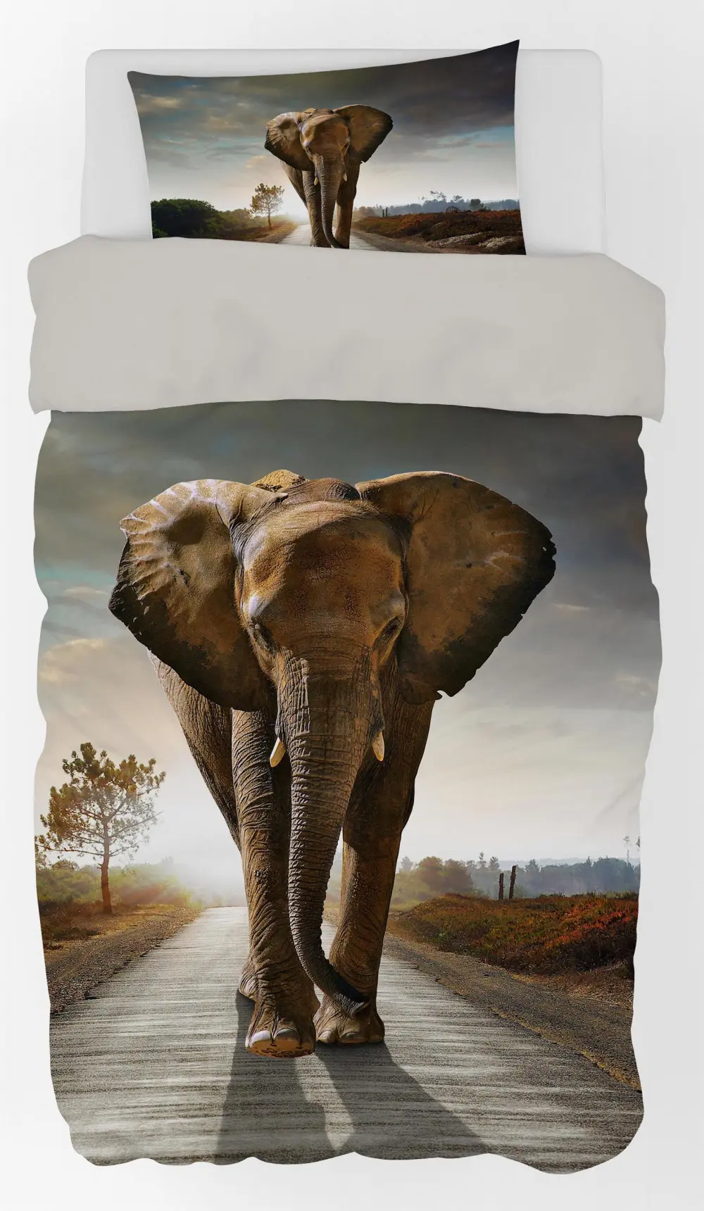 Elephant Duvet Cover 140x200cm, 70x90cm product photo