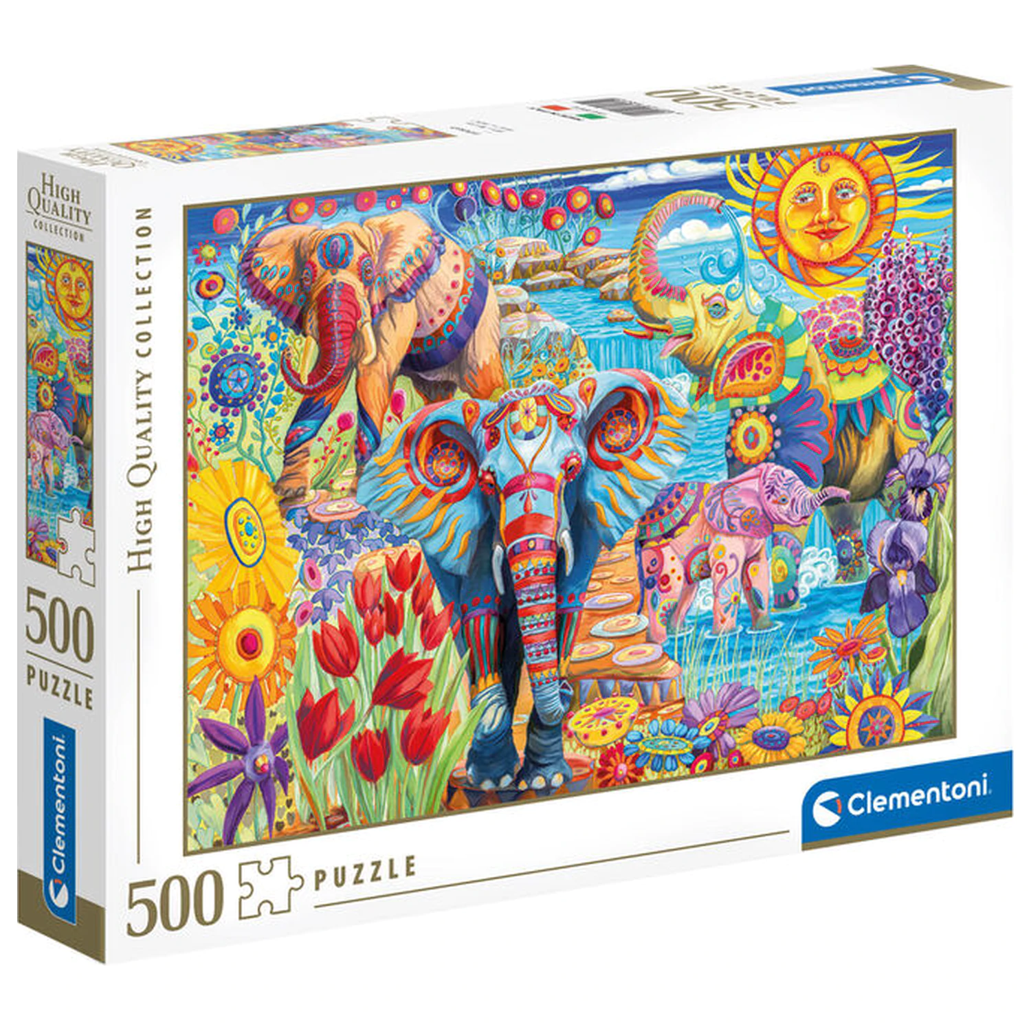 Elephants Carnival puzzle 500pcs product photo