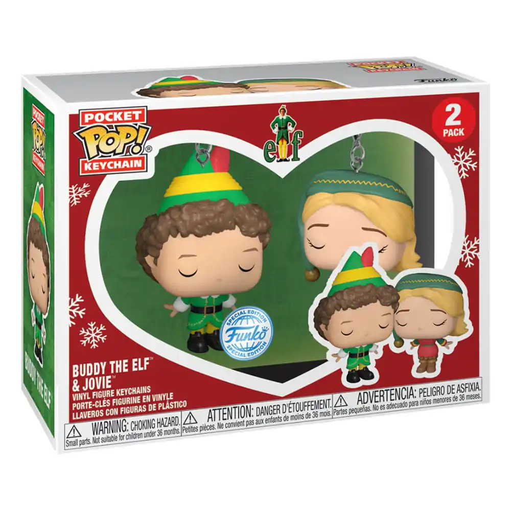 Elf POP! Vinyl Keychain 2-Pack Buddy & Jovie 4 cm termékfotó