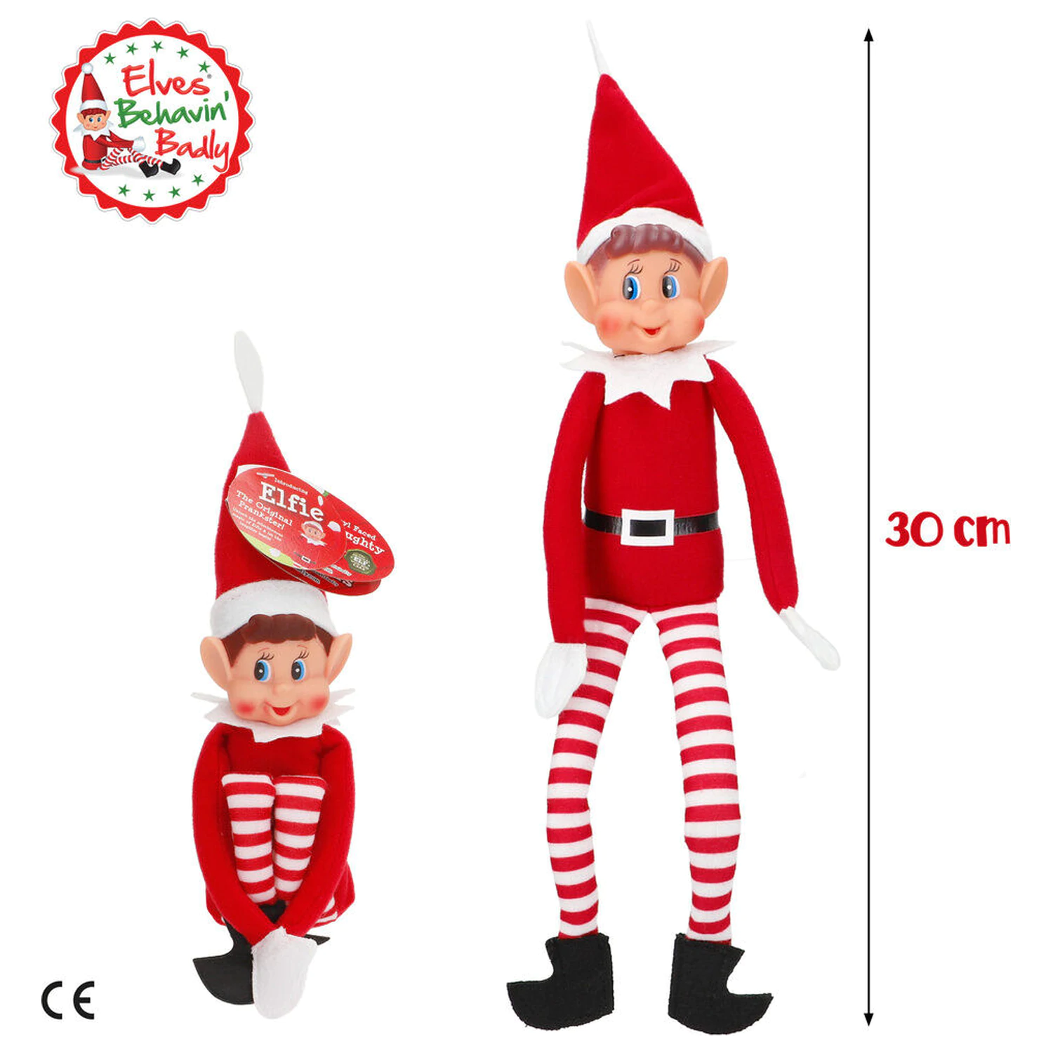 Elves Behavin' Badly Elvie crossbar Elfo doll 30cm product photo