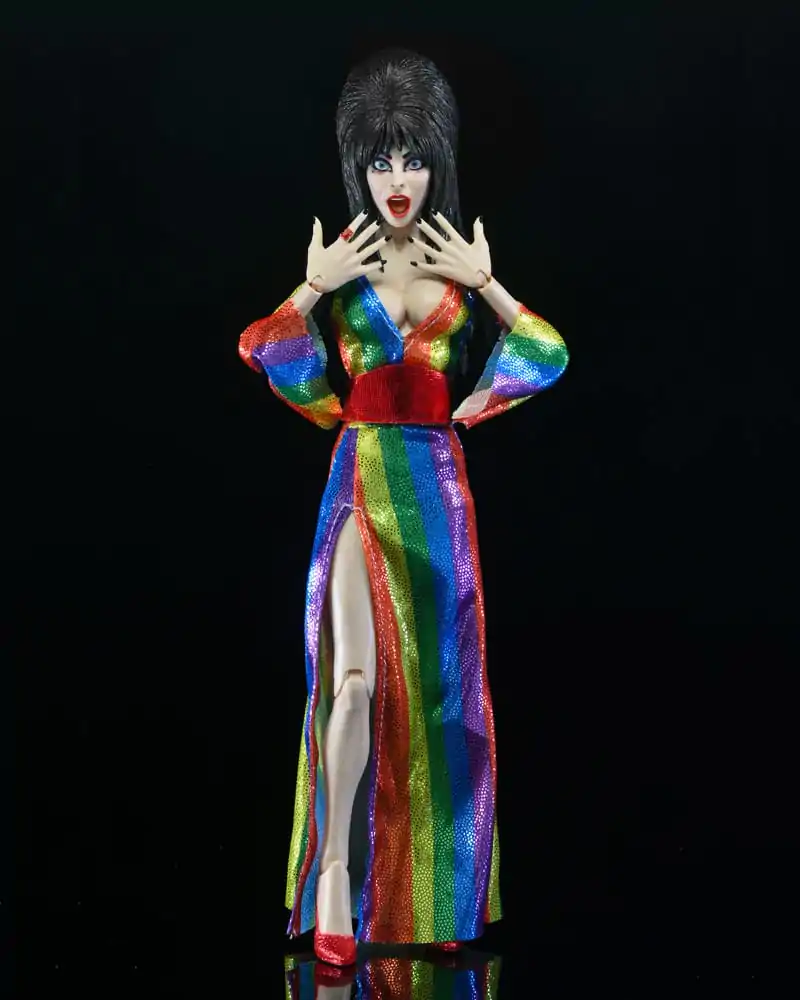 Elvira, Mistress of the Dark Clothed Action Figure Over the Rainbow Elvira 20 cm termékfotó