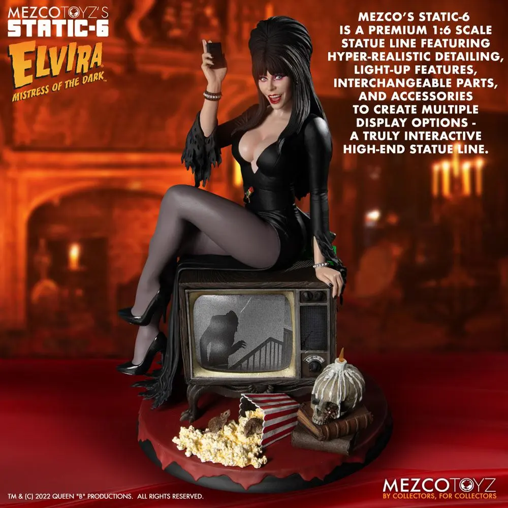 Elvira Mistress of the Dark Static-6 PVC Statue 1/6 Elvira 42 cm termékfotó