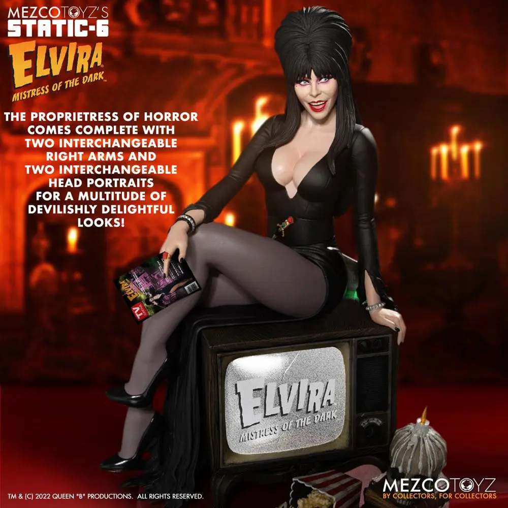 Elvira Mistress of the Dark Static-6 PVC Statue 1/6 Elvira 42 cm termékfotó