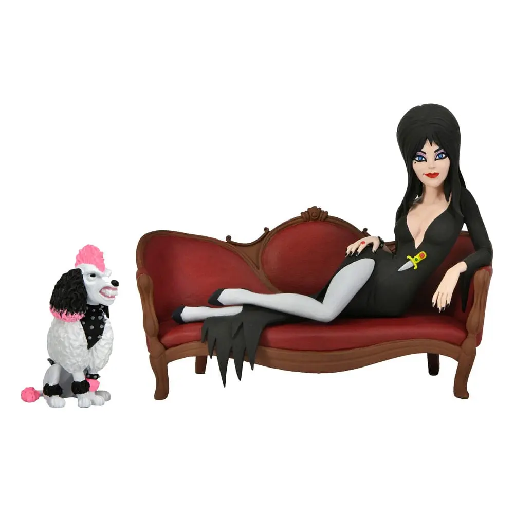 Elvira, Mistress of the Dark Toony Terrors  Figure Elvira on Couch 15 cm termékfotó