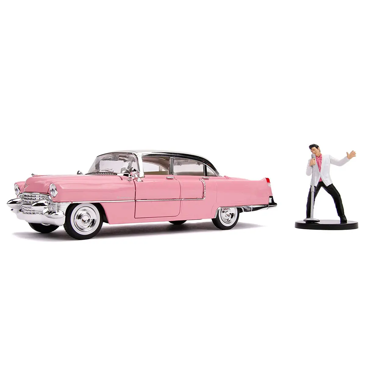 Elvis Presley Cadillac Fleetwood 1955 metal car + figure set product photo
