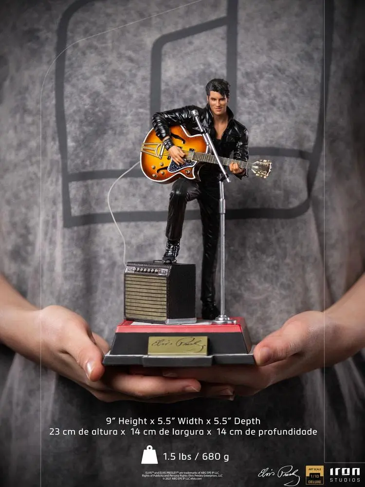 Elvis Presley Deluxe Art Scale Statue 1/10 Comeback Special 23 cm product photo