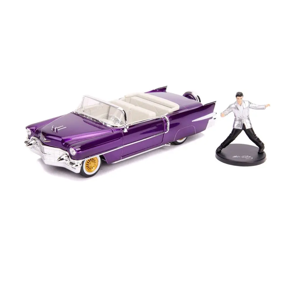 Elvis Presley Hollywood Rides Diecast Model 1/24 1956 Cadillac Eldorado with Figure product photo