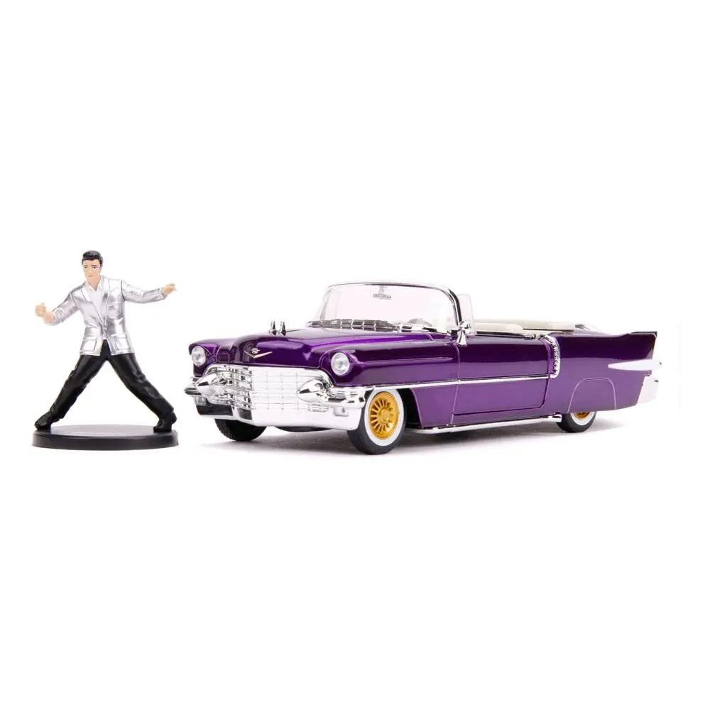 Elvis Presley Hollywood Rides Diecast Model 1/24 1956 Cadillac Eldorado with Figure product photo