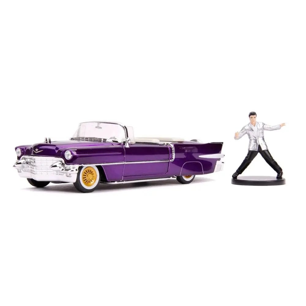 Elvis Presley Hollywood Rides Diecast Model 1/24 1956 Cadillac Eldorado with Figure product photo