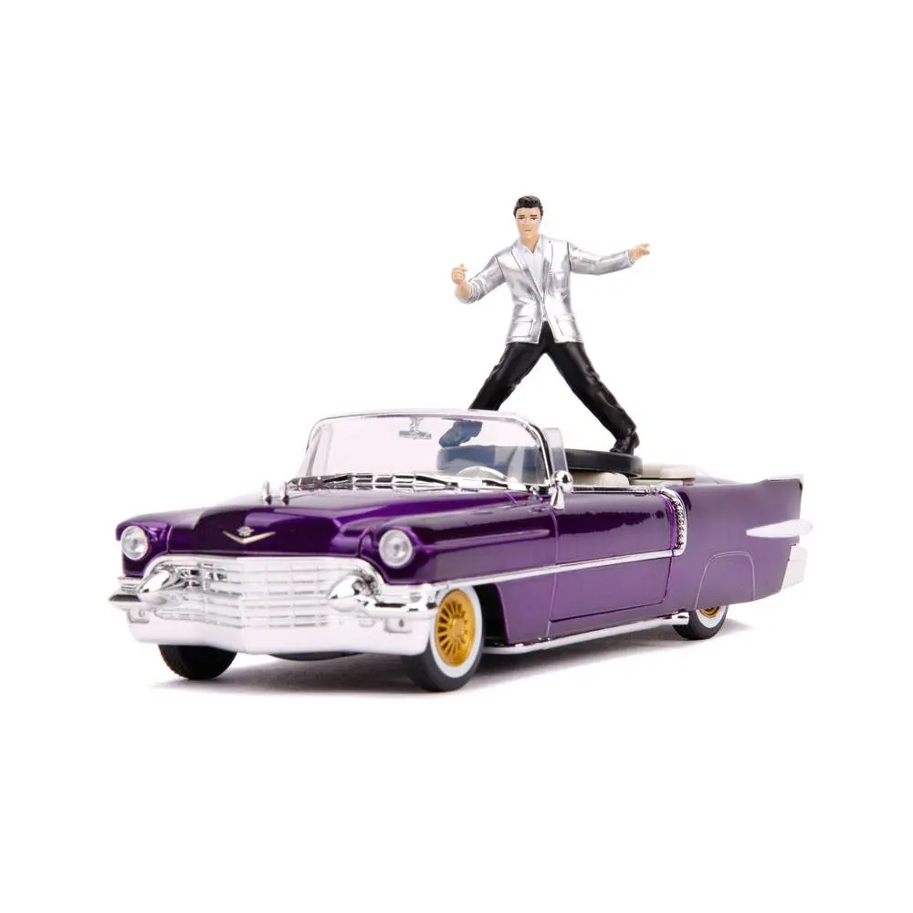 Elvis Presley Hollywood Rides Diecast Model 1/24 1956 Cadillac Eldorado with Figure product photo
