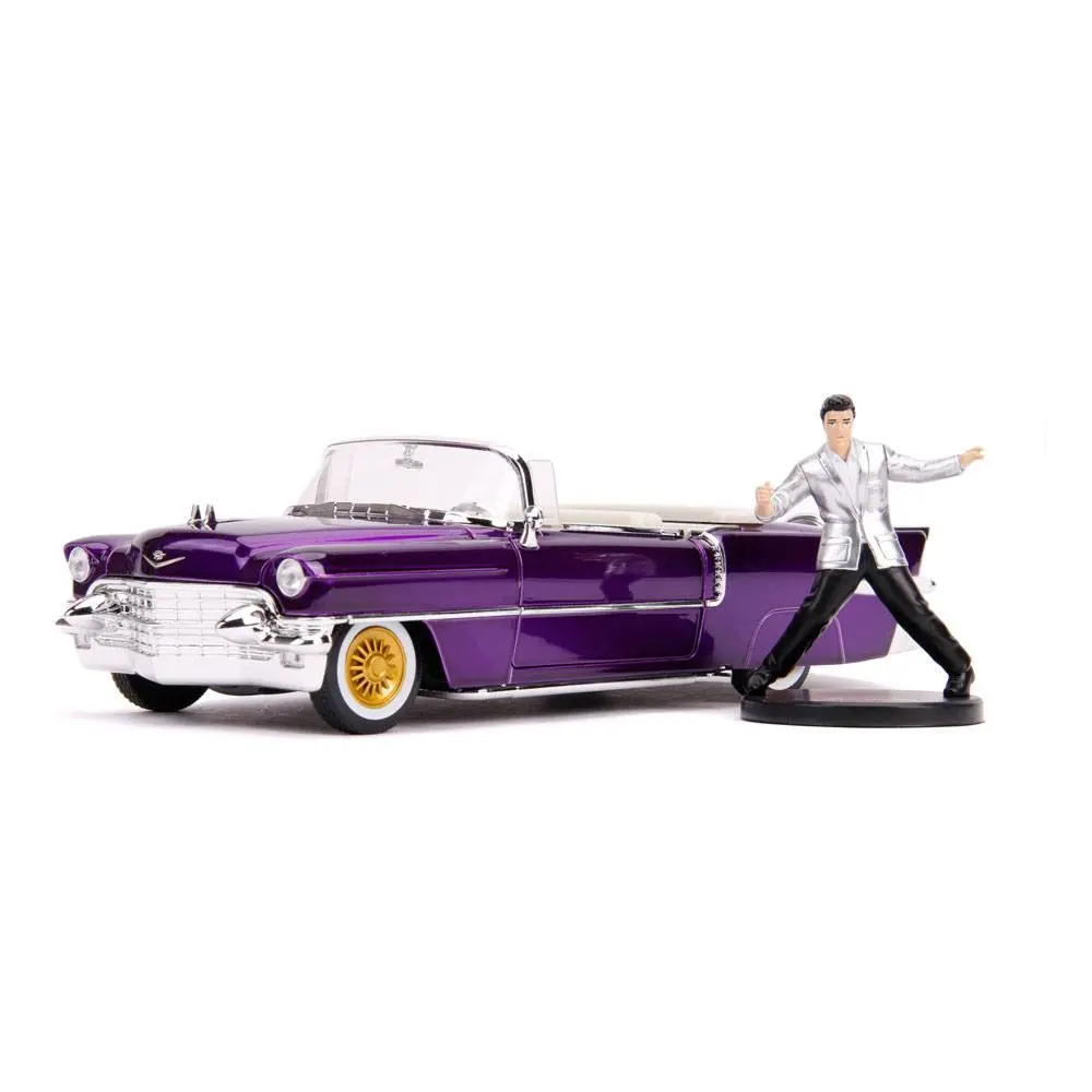 Elvis Presley Hollywood Rides Diecast Model 1/24 1956 Cadillac Eldorado with Figure product photo