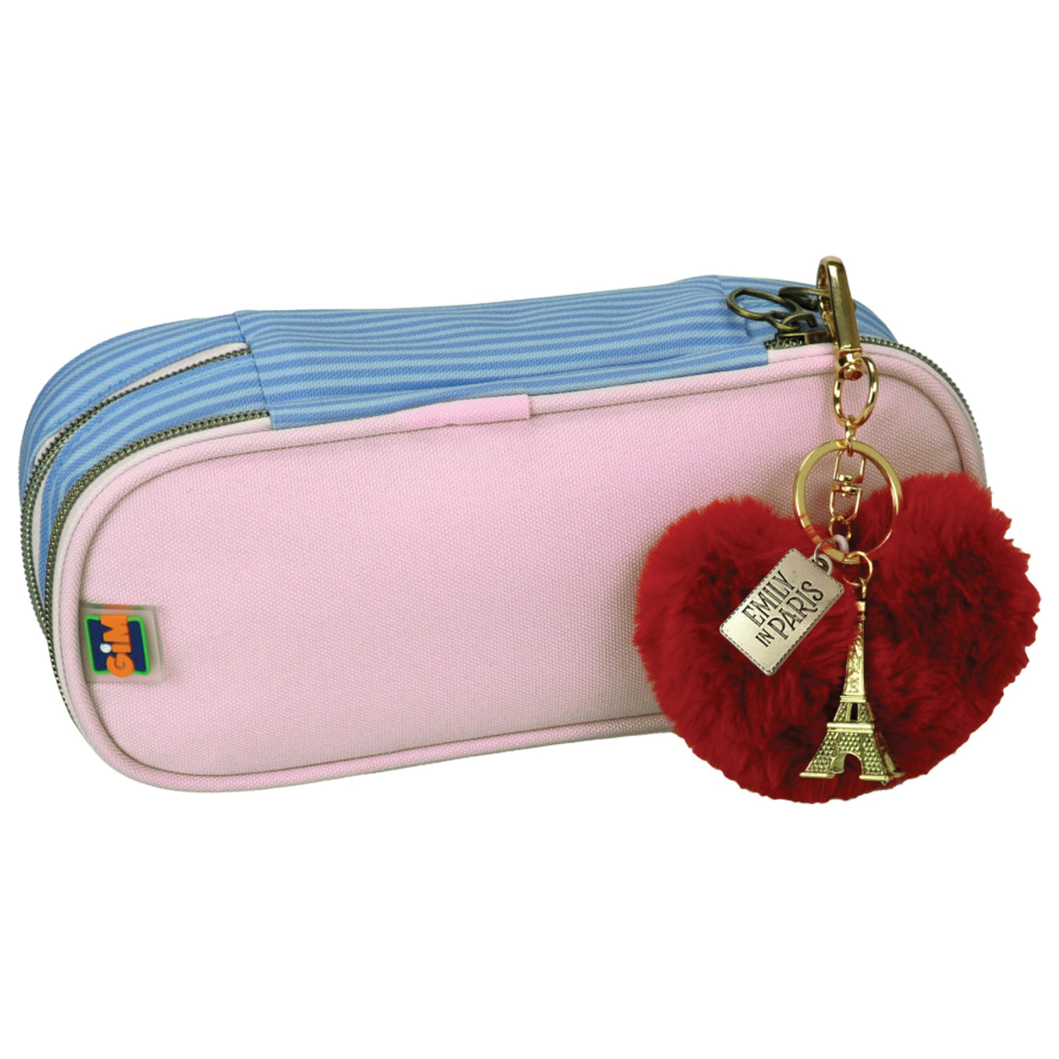Emily in Paris Heart 3 Compartment Pencil Case 23.5 cm with Ornament product photo