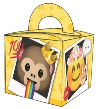 Emoji gift box, party box product photo