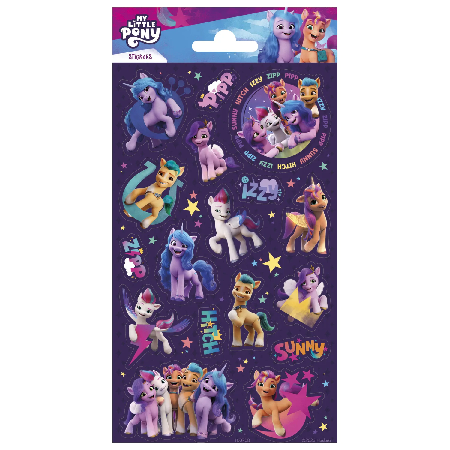 My Little Pony Purple Glitter Sticker product photo