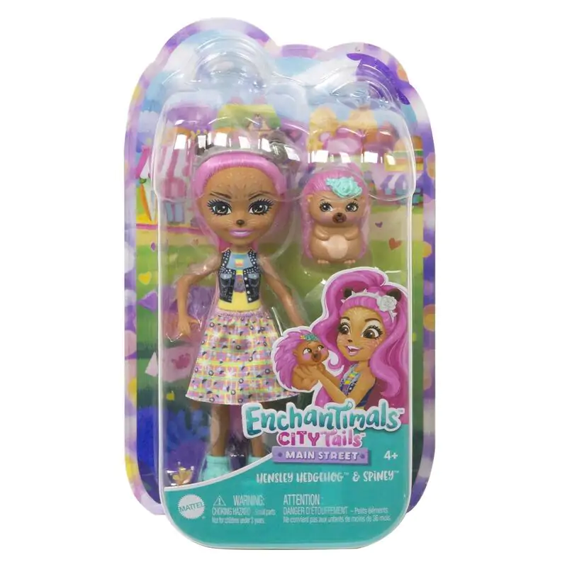Enchantimals City Tails Hensley Hedgehog doll product photo