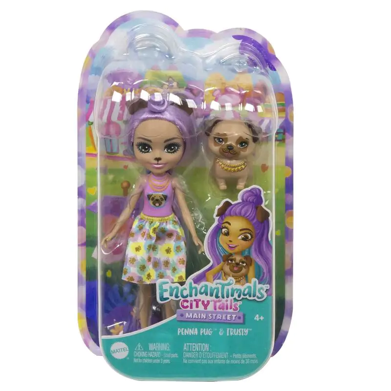 Enchantimals City Tails Penna Pug doll termékfotó