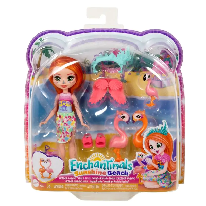 Enchantimals Sunshine Beach Florinda Flamingo doll product photo