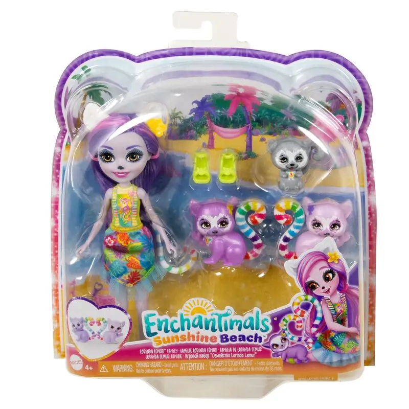 Enchantimals Sunshine Beach Lorinda Lemur doll termékfotó