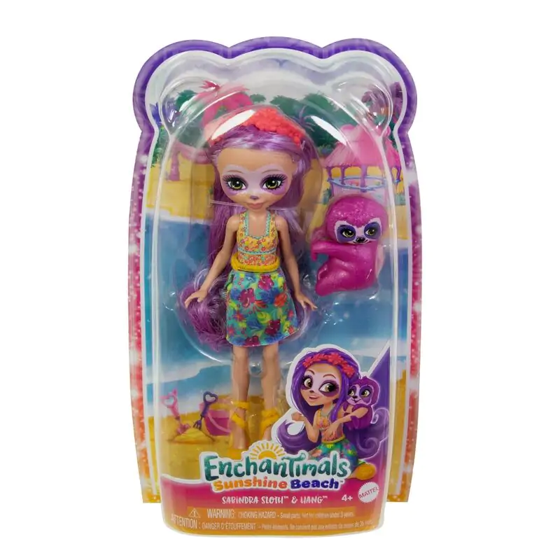 Enchantimals Sunshine Beach Sabindra Sloth doll termékfotó