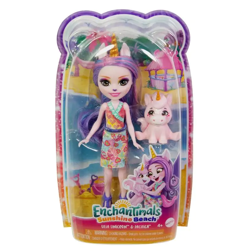 Enchantimals Sunshine Beach Ulia Unicorn doll product photo