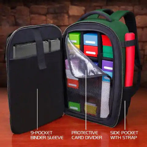 Enhance TCG Series Card Backpack Collector&#039;s Edition Green product photo