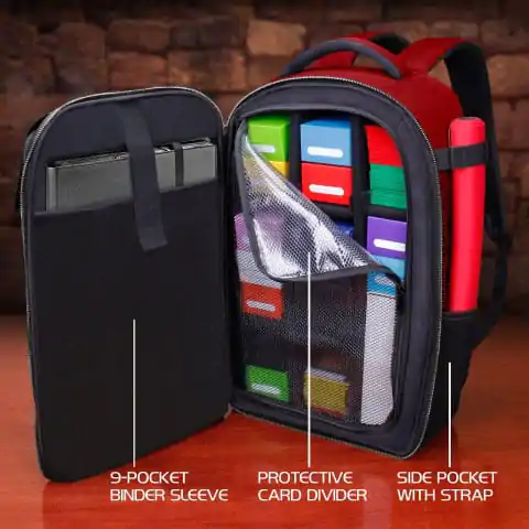 Enhance TCG Series Card Backpack Collector&#039;s Edition Red product photo