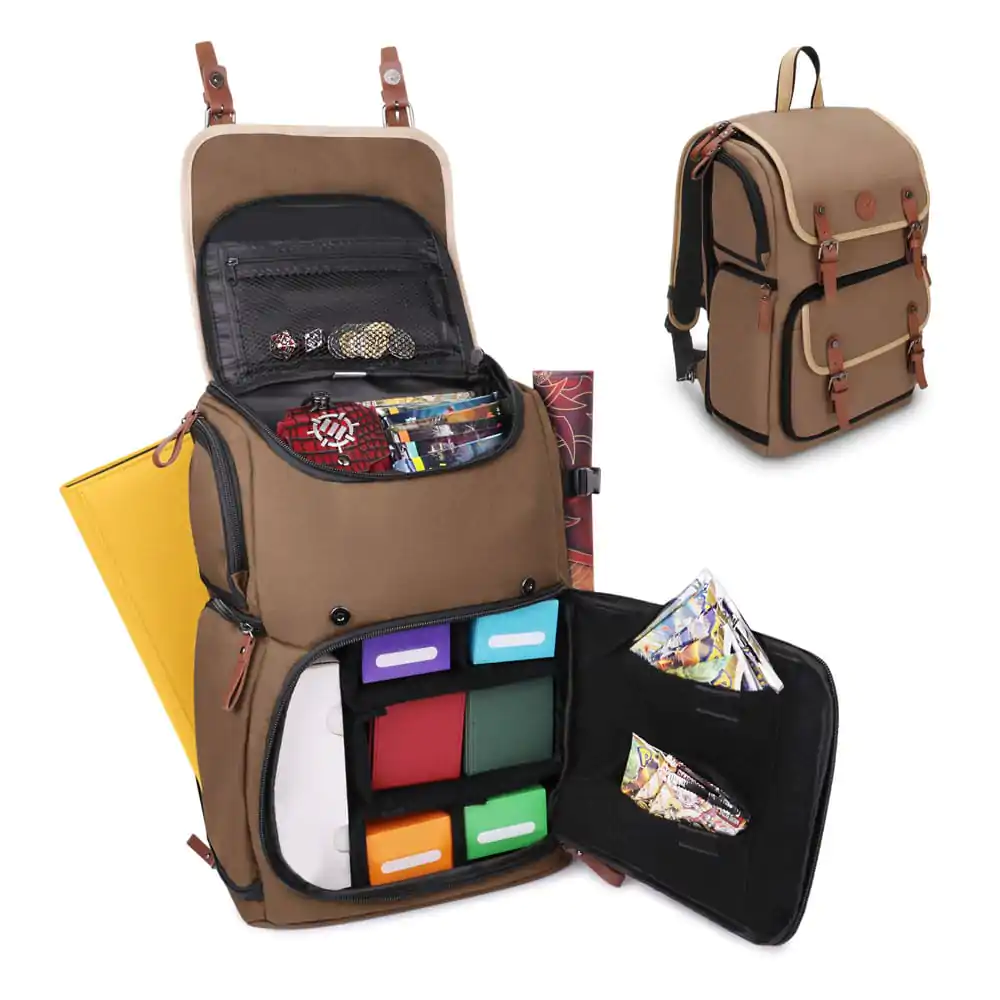 Enhance TCG Series Trading Card Backpack Designer Edition Tan product photo