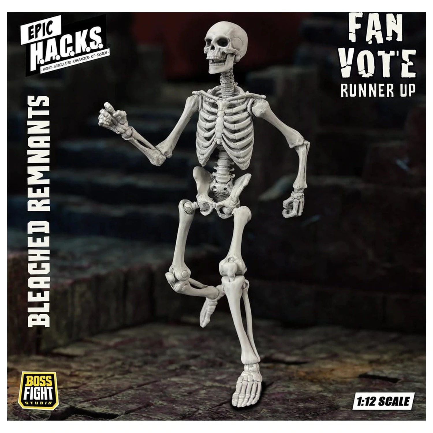 EPIC H.A.C.K.S. Action Figure 1/12 Skeleton Blank Bleached Remnants product photo