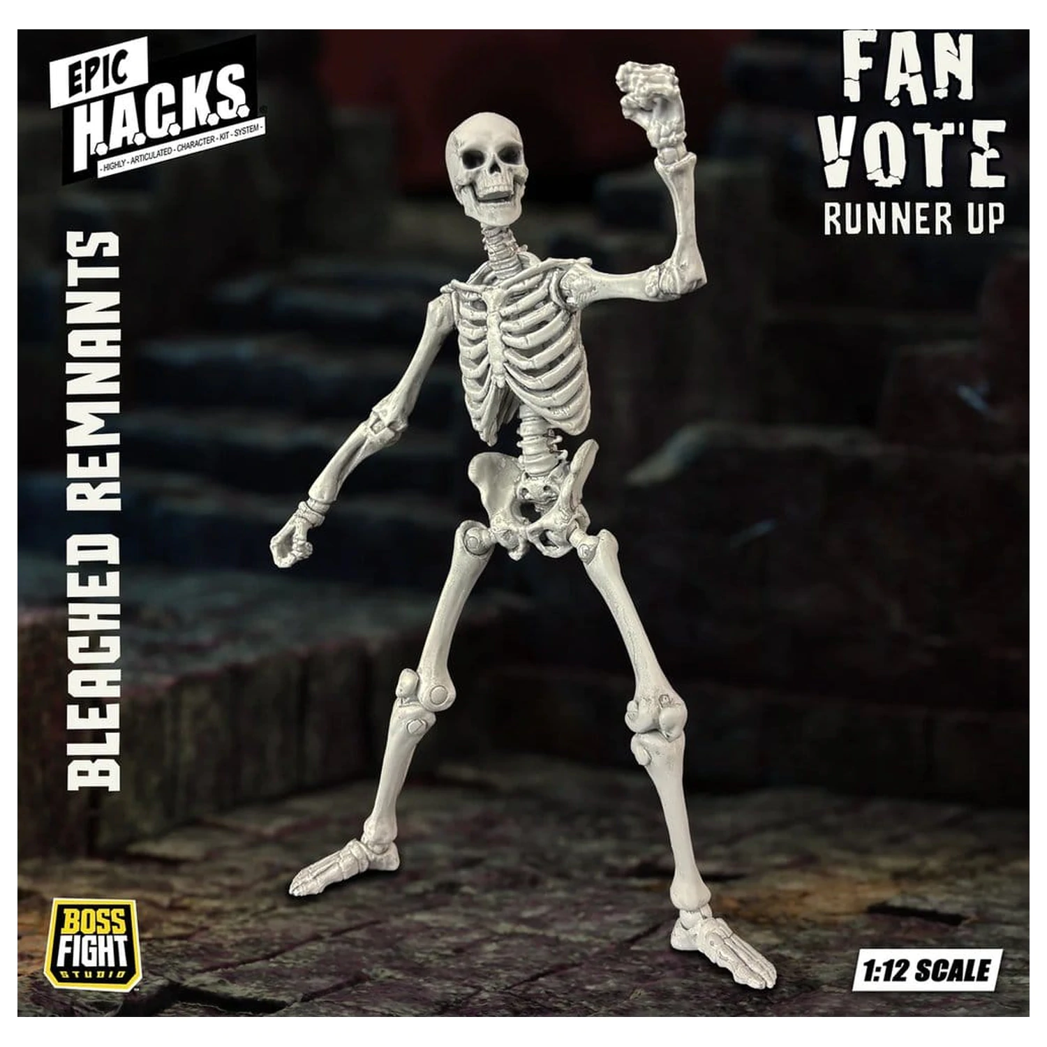 EPIC H.A.C.K.S. Action Figure 1/12 Skeleton Blank Bleached Remnants product photo